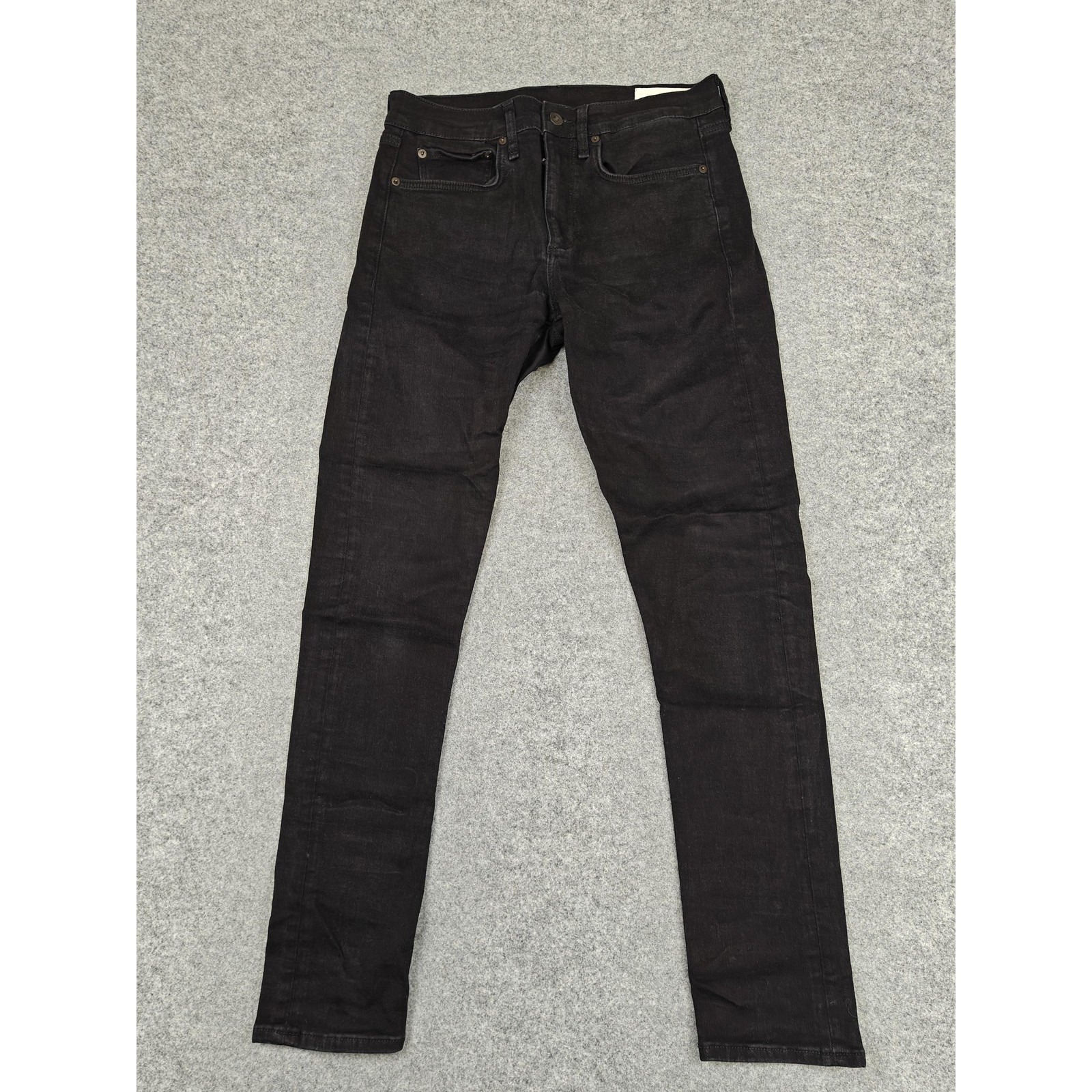 Rag & Bone Jeans Mens 31x32 Black Fit 1 Skinny Slim Stretch Denim Pants